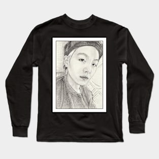 Yoongi Airplane Selca UNGA Long Sleeve T-Shirt